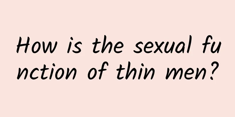 How is the sexual function of thin men?