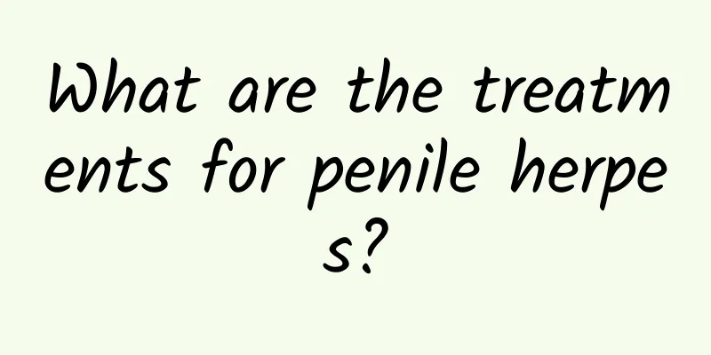 What are the treatments for penile herpes?