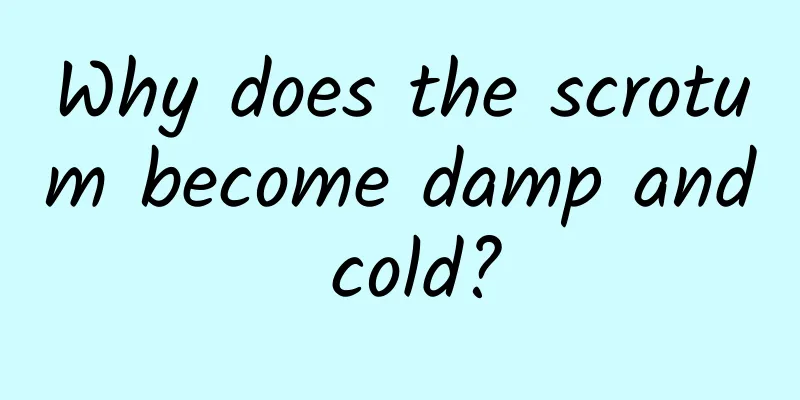 Why does the scrotum become damp and cold?