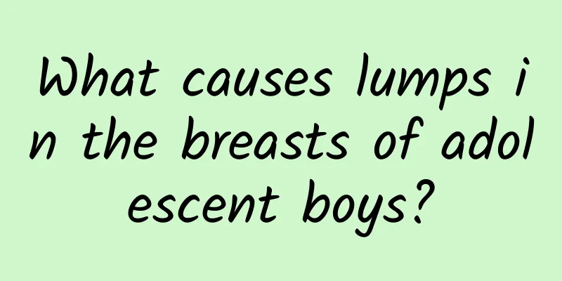 What causes lumps in the breasts of adolescent boys?