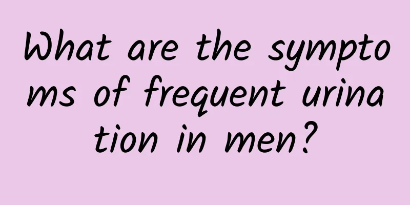 What are the symptoms of frequent urination in men?