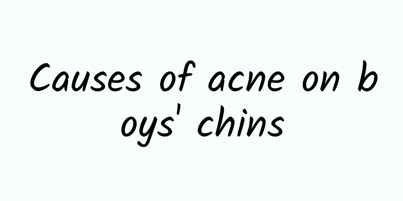 Causes of acne on boys' chins