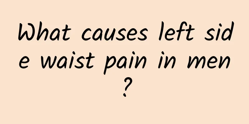 What causes left side waist pain in men?