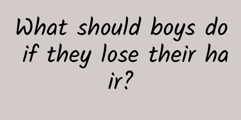 What should boys do if they lose their hair?