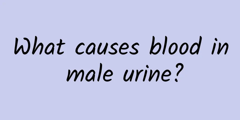 What causes blood in male urine?