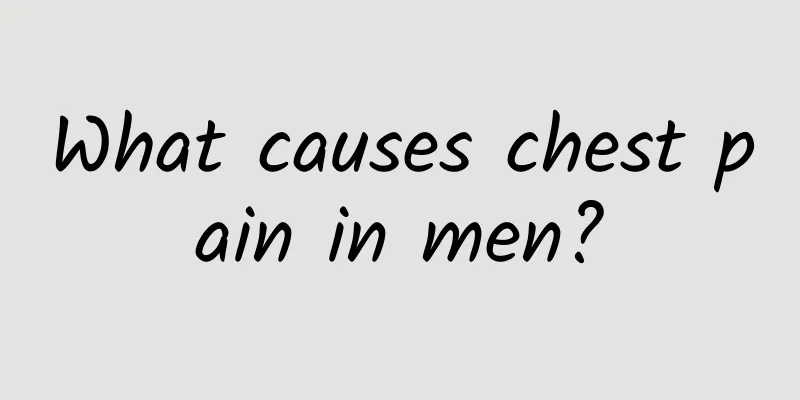 What causes chest pain in men?