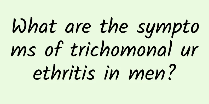 What are the symptoms of trichomonal urethritis in men?