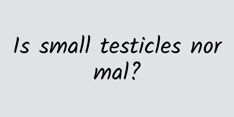 Is small testicles normal?
