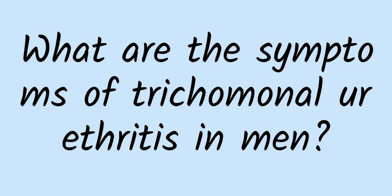 What are the symptoms of trichomonal urethritis in men?