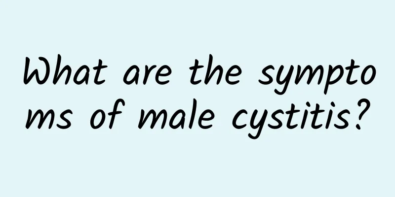 What are the symptoms of male cystitis?