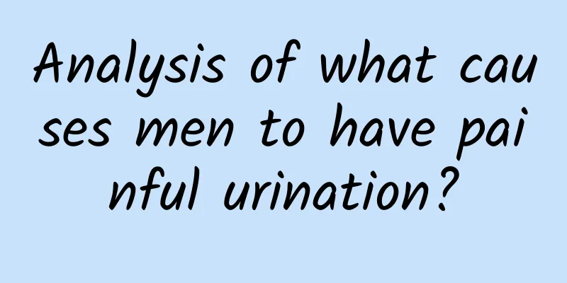 Analysis of what causes men to have painful urination?