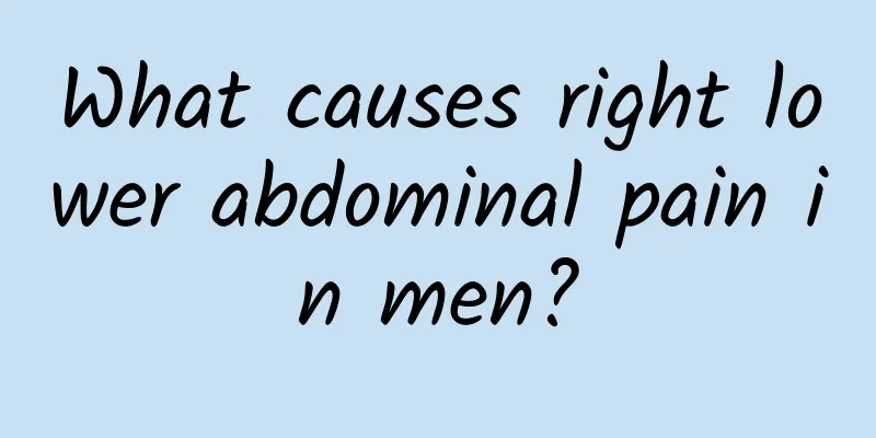 What causes right lower abdominal pain in men?