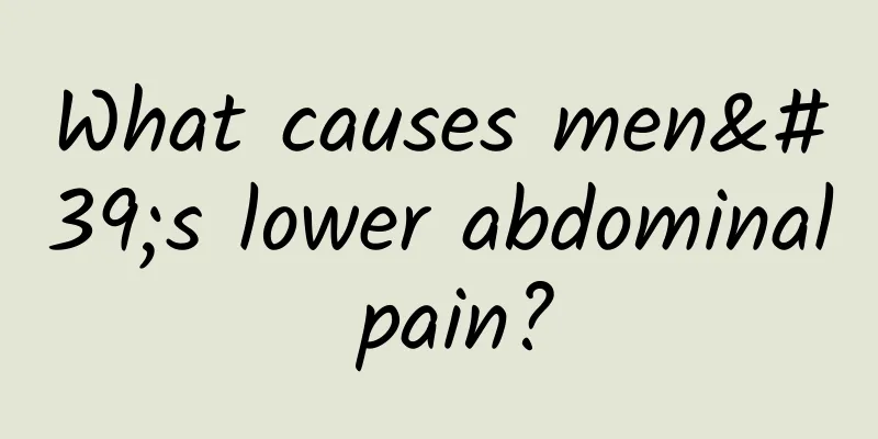 What causes men's lower abdominal pain?