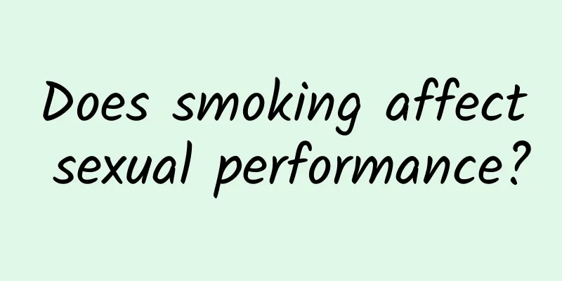 Does smoking affect sexual performance?