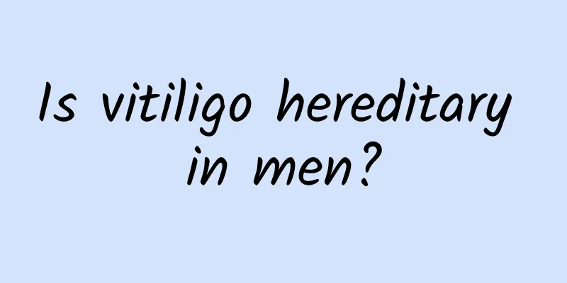 Is vitiligo hereditary in men?