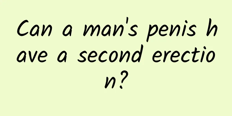 Can a man's penis have a second erection?