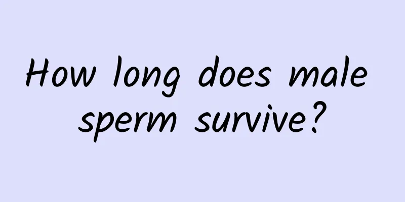 How long does male sperm survive?