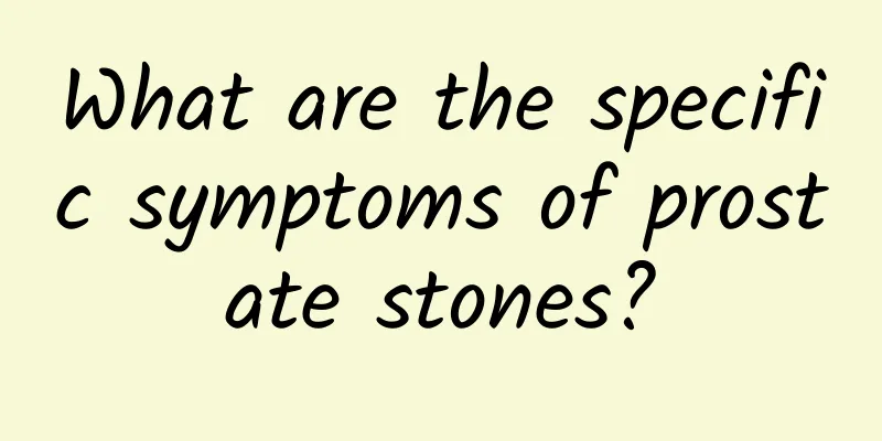 What are the specific symptoms of prostate stones?