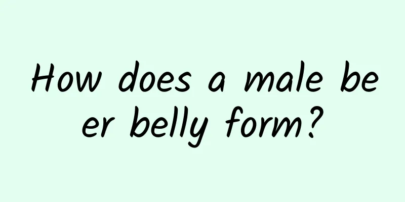 How does a male beer belly form?