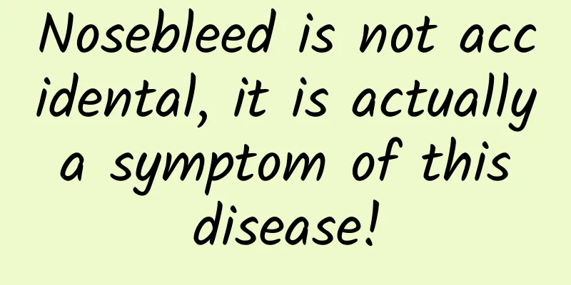 Nosebleed is not accidental, it is actually a symptom of this disease!