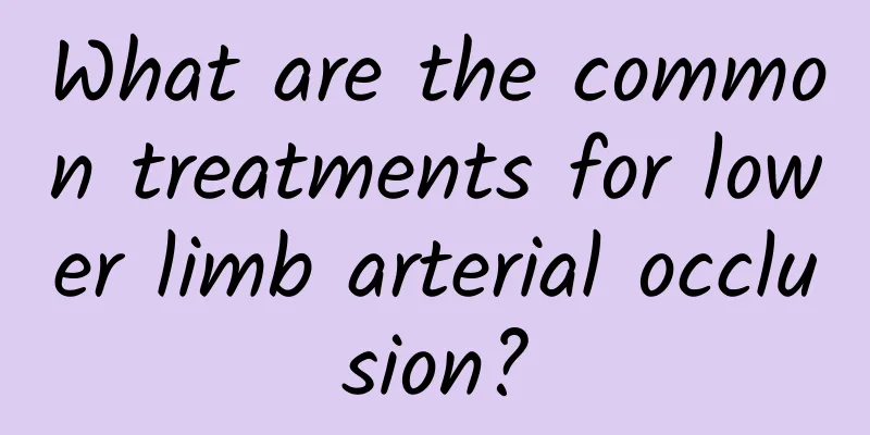 What are the common treatments for lower limb arterial occlusion?