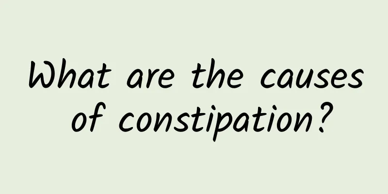 What are the causes of constipation?