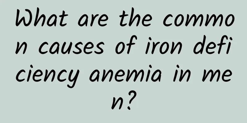 What are the common causes of iron deficiency anemia in men?