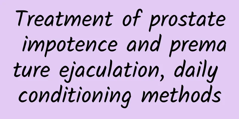Treatment of prostate impotence and premature ejaculation, daily conditioning methods