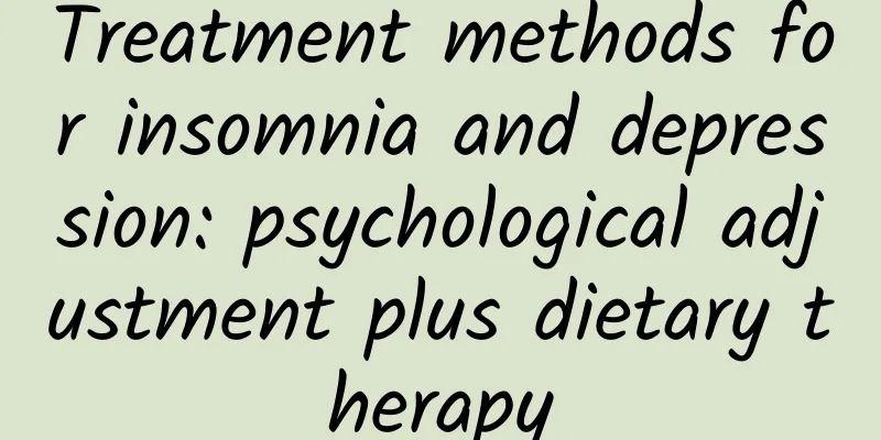 Treatment methods for insomnia and depression: psychological adjustment plus dietary therapy