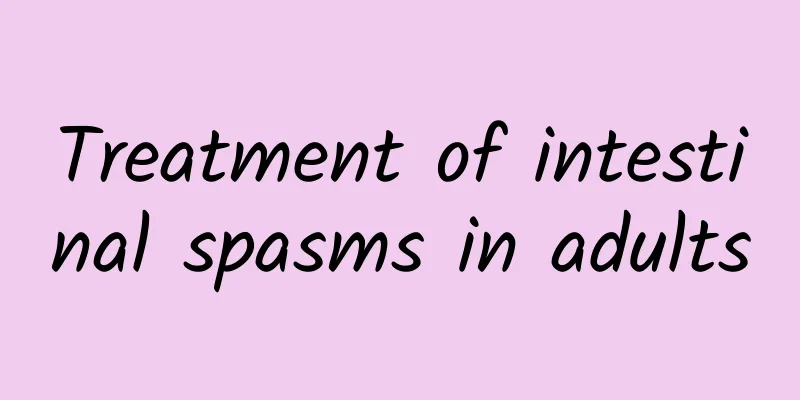 Treatment of intestinal spasms in adults