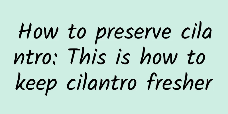 How to preserve cilantro: This is how to keep cilantro fresher