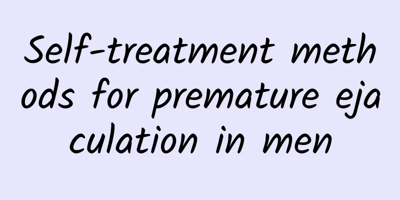 Self-treatment methods for premature ejaculation in men