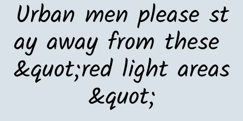 Urban men please stay away from these "red light areas"