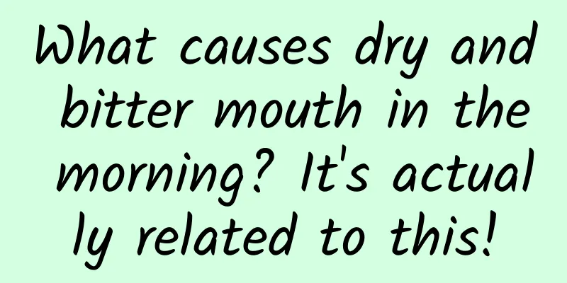 What causes dry and bitter mouth in the morning? It's actually related to this!