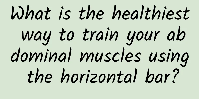 What is the healthiest way to train your abdominal muscles using the horizontal bar?