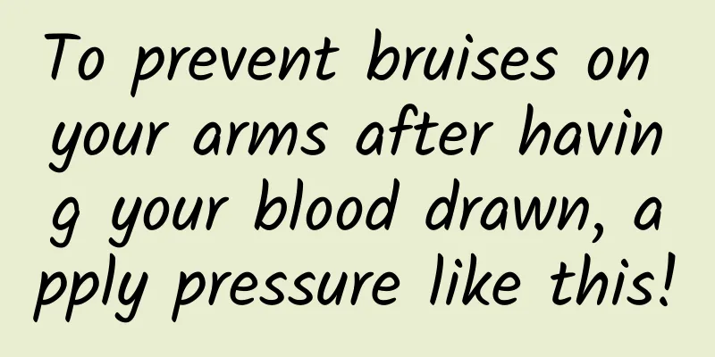 To prevent bruises on your arms after having your blood drawn, apply pressure like this!
