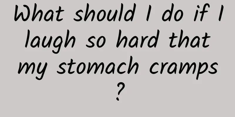 What should I do if I laugh so hard that my stomach cramps?