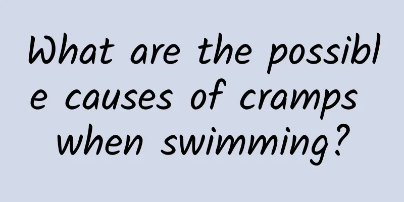 What are the possible causes of cramps when swimming?
