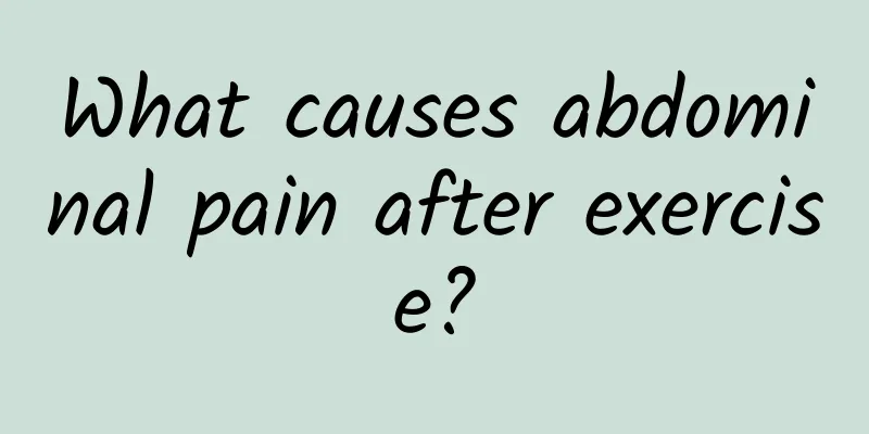 What causes abdominal pain after exercise?