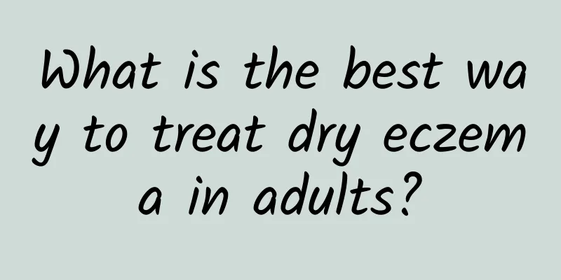 What is the best way to treat dry eczema in adults?