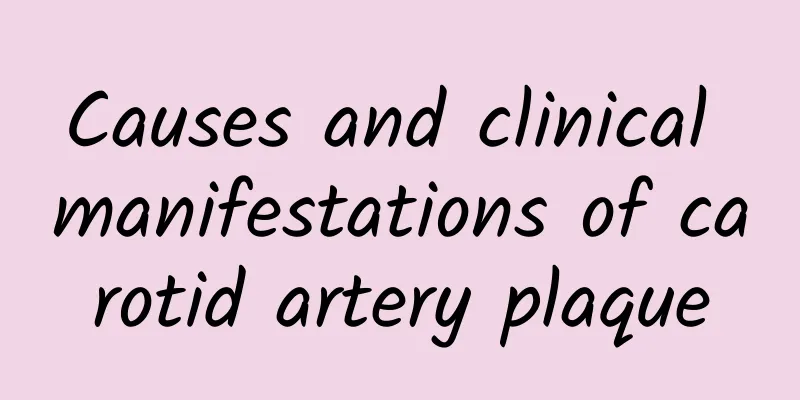 Causes and clinical manifestations of carotid artery plaque