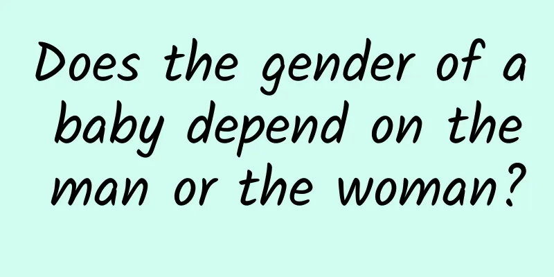 Does the gender of a baby depend on the man or the woman?