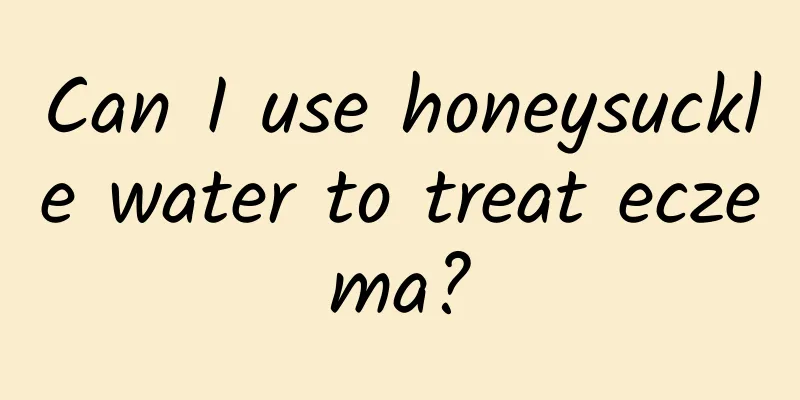 Can I use honeysuckle water to treat eczema?
