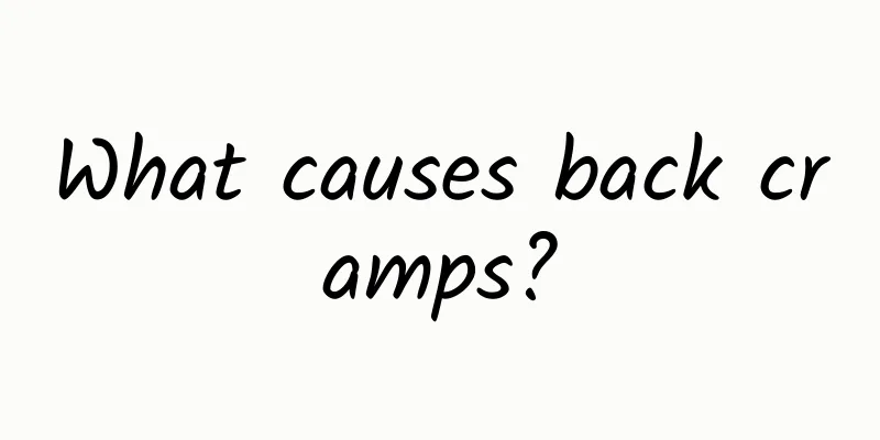 What causes back cramps?