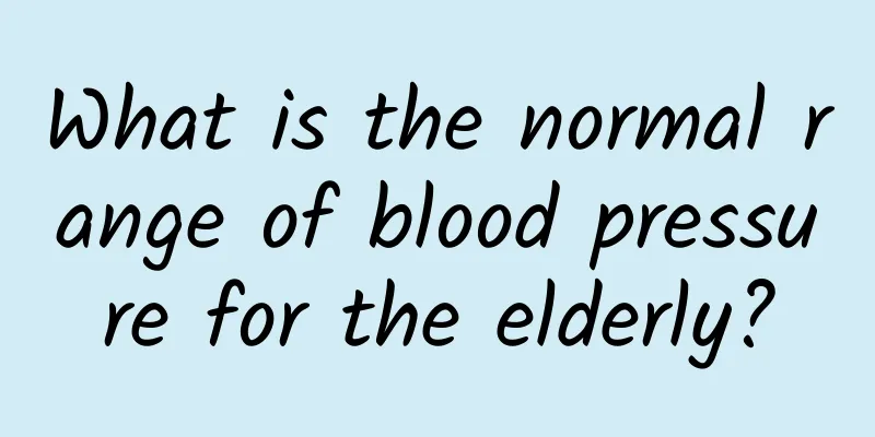 What is the normal range of blood pressure for the elderly?