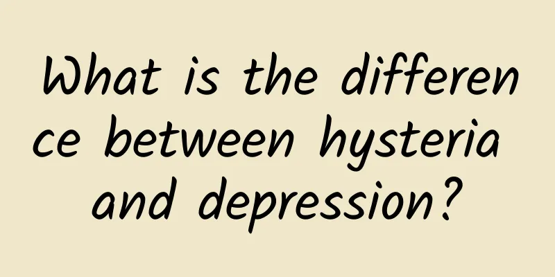 What is the difference between hysteria and depression?