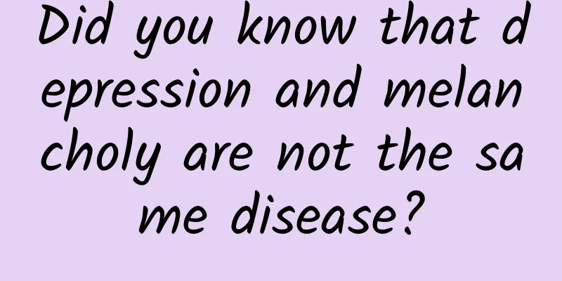 Did you know that depression and melancholy are not the same disease?