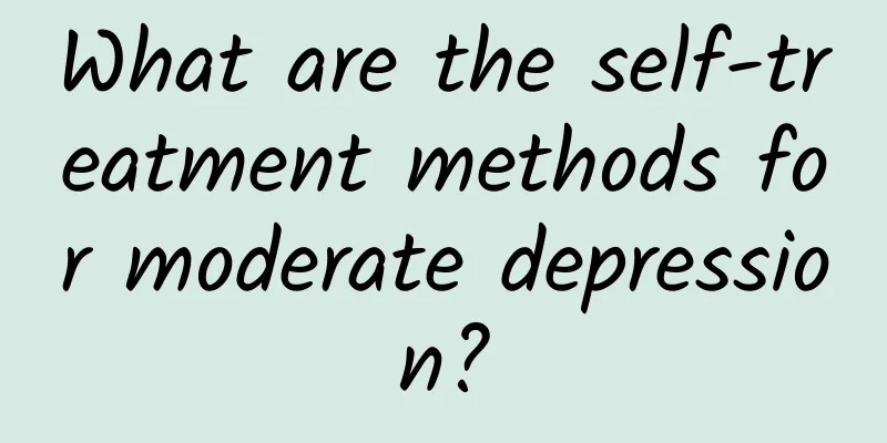What are the self-treatment methods for moderate depression?