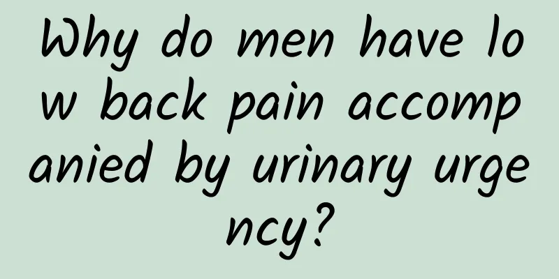 Why do men have low back pain accompanied by urinary urgency?