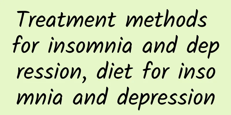 Treatment methods for insomnia and depression, diet for insomnia and depression